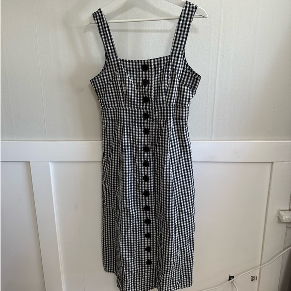 Bohme Monochrome Checkered Midi Dress - Picture 1 of 4
